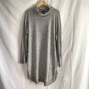 Tribal‎ | Women's XL, Cowl neck, Dual-texture, Grey Sweater Dress